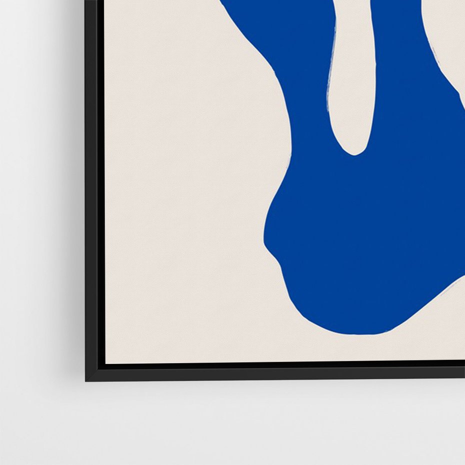 Obraz w ramie 50x70 - Bezgraniczna Galeria Plam - abstrakcja, nowoczesny plakat - rama czarna