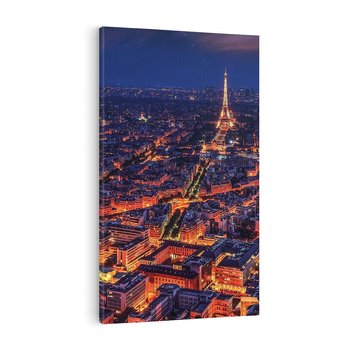 Obraz na płótnie 80x120 - Nocne impresje Paryża - Paryż, noc