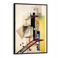 Obraz w ramie 50x70 - Kolorowe Wnętrza Inspiracji - abstrakcyjny obraz, jak kandinsky - rama czarna