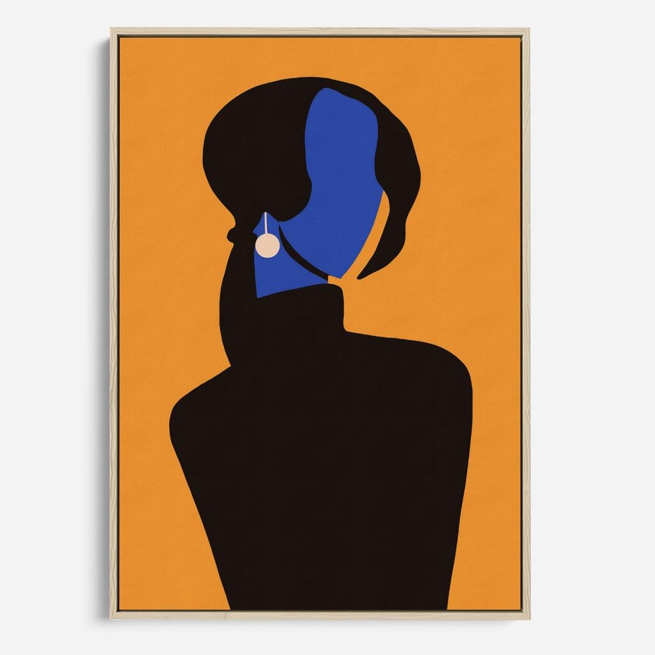 Obraz w ramie 50x70 - Transformacja Form - sztuka nowoczesna, plakat - rama drewno