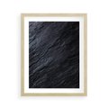 Plakat w ramie 40x50 - Kamienne tekstury w trójwymiarze - kamień, tekstura - rama drewno