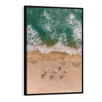 Obraz w ramie 50x70 - Letnie Wakacje na Horyzoncie - plaża, morze - rama czarna