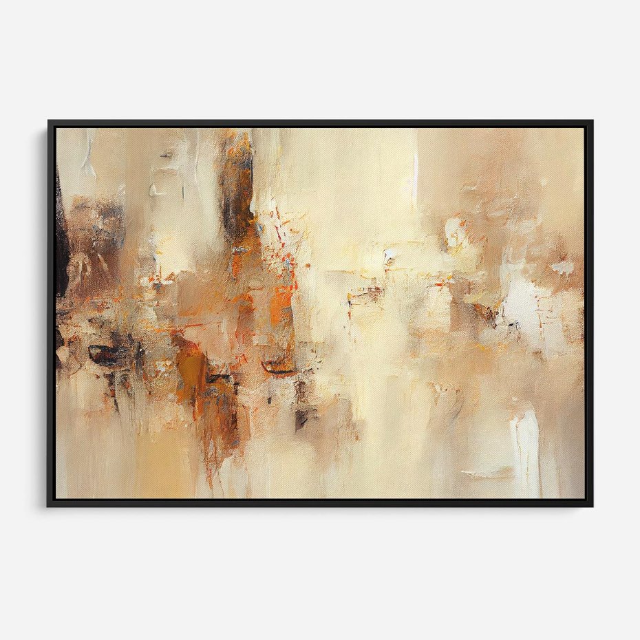 Obraz w ramie 100x70 - Odbicie utraconych barw - abstrakcja, tekstury farb - rama czarna