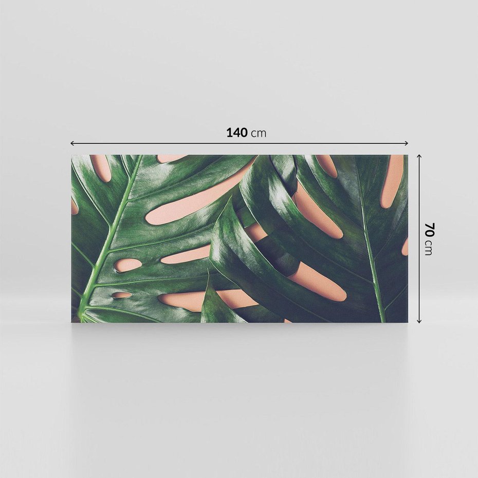 Obraz na płótnie 140x70 - Monstera Liście - monstera, liście