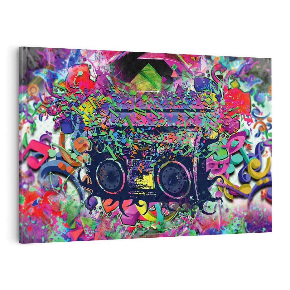 Obraz na płótnie 120x80 - Harmonia Muzyki - grafika, muzyka