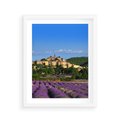 Plakat w ramie 40x50 - Prowansalska Aura - lawenda, Prowansja - rama biała