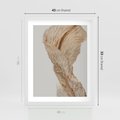 Plakat w ramie 40x50 - Suszone piękno - susz, suche - rama biała