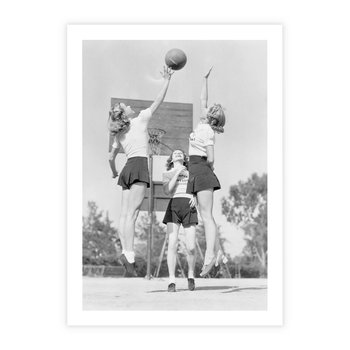 Plakat bez ramy 21x30 - Sport to Zdrowie - retro zdjęcie, czarno białe