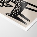 Plakat bez ramy 50x70 - Konturem Zdefiniowany - skandynawska sztuka, jeleń