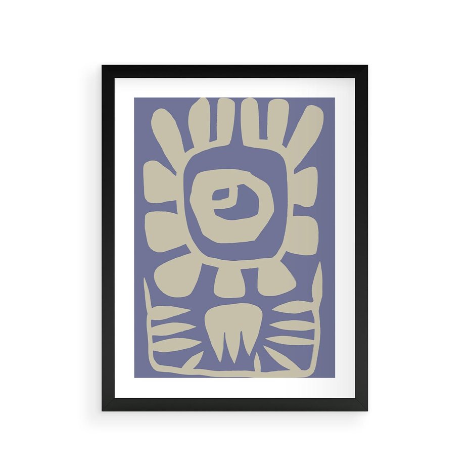 Plakat w ramie 30x40 - Widok Abstrakcyjny - skandynawski styl, plakat - rama czarna