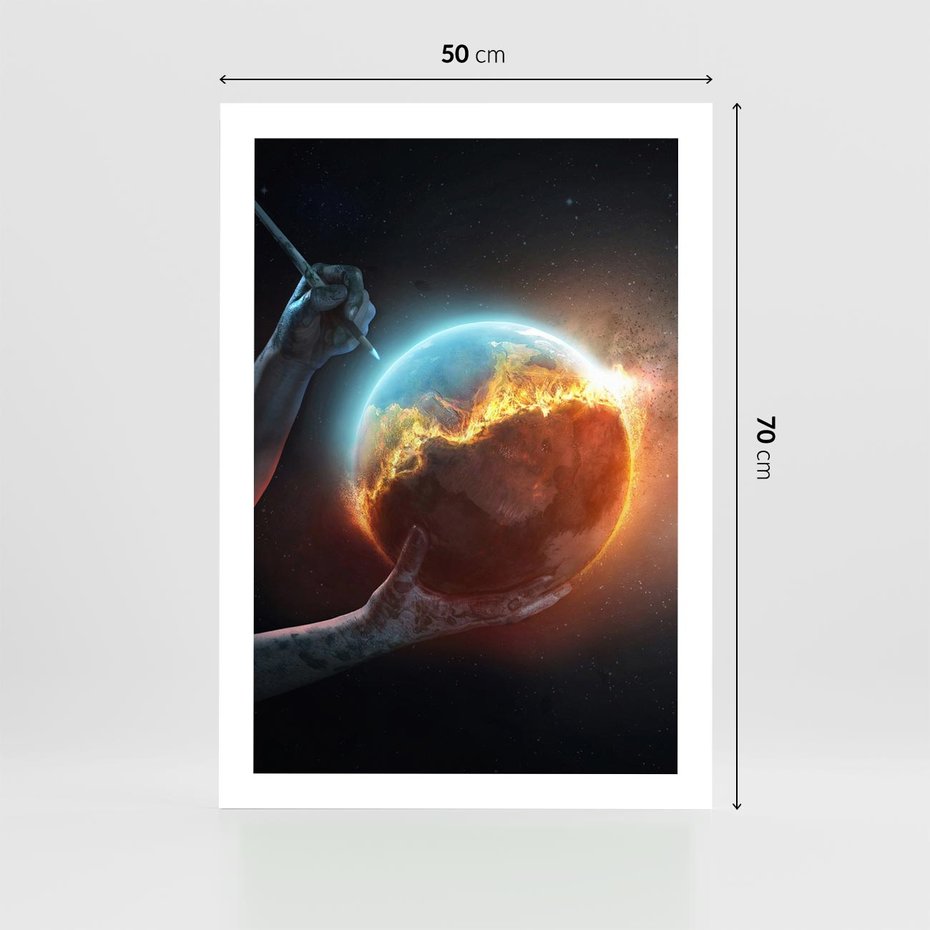 Plakat bez ramy 50x70 - Nieznane przestrzenie - planeta, kosmos