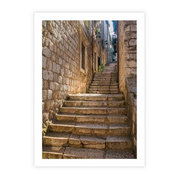 Plakat bez ramy 30x40 - Uliczka: perspektywa miejskiego krajobrazu - uliczka, perspektywa