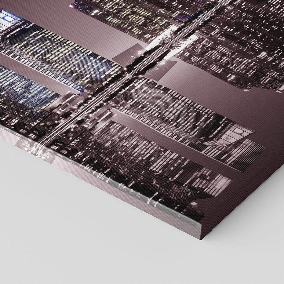 Obraz na płótnie 140x70 - Miejskie światła ożywiające nocne niebos - Singapur, miasto