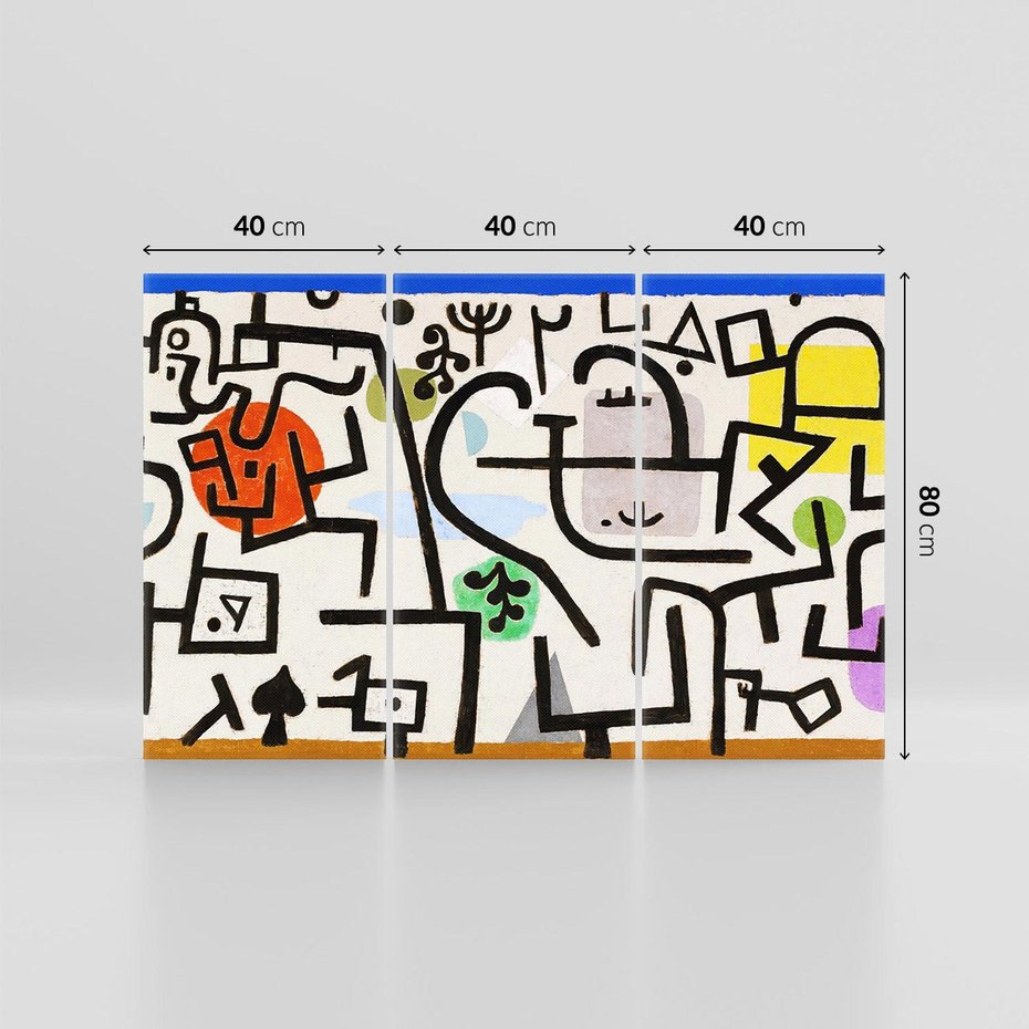 Obraz na płótnie 120x80 - Rich Port 1938, Paul Klee - Reprodukcja - reprodukcja, obraz na płótnie