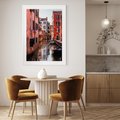 Plakat bez ramy 40x50 - Przejażdżka gondolą przez Wenecję - Wenecja, kanały