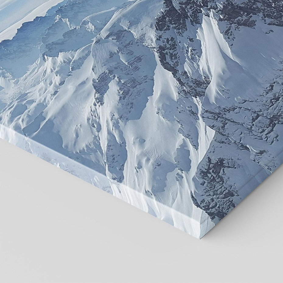 Obraz na płótnie 50x70 - Mroźne góry zima w pełnym rozkwicie - góry, zima