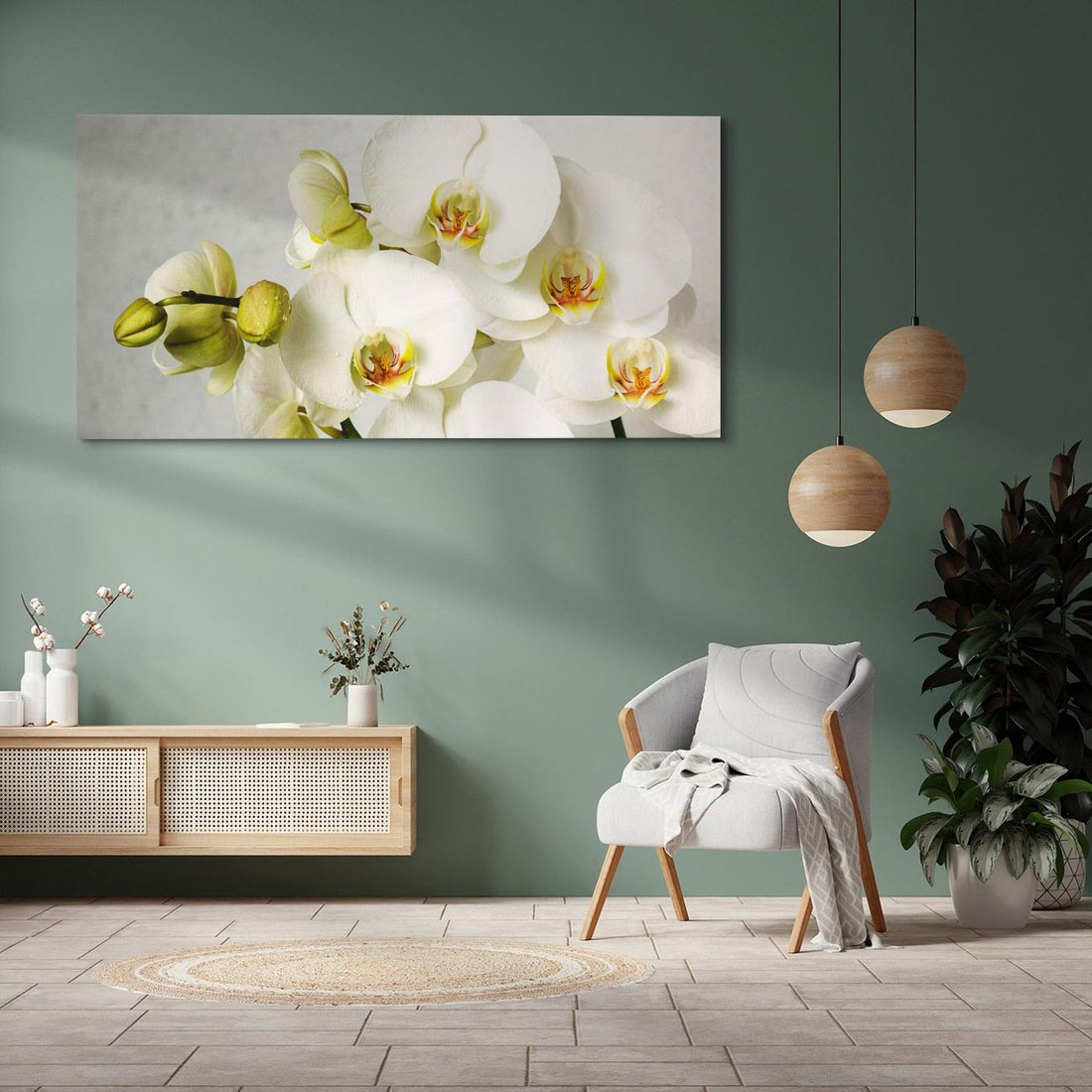 Obraz na płótnie 120x60 - Elegancka uroda orchidei - orchidea, kwiaty