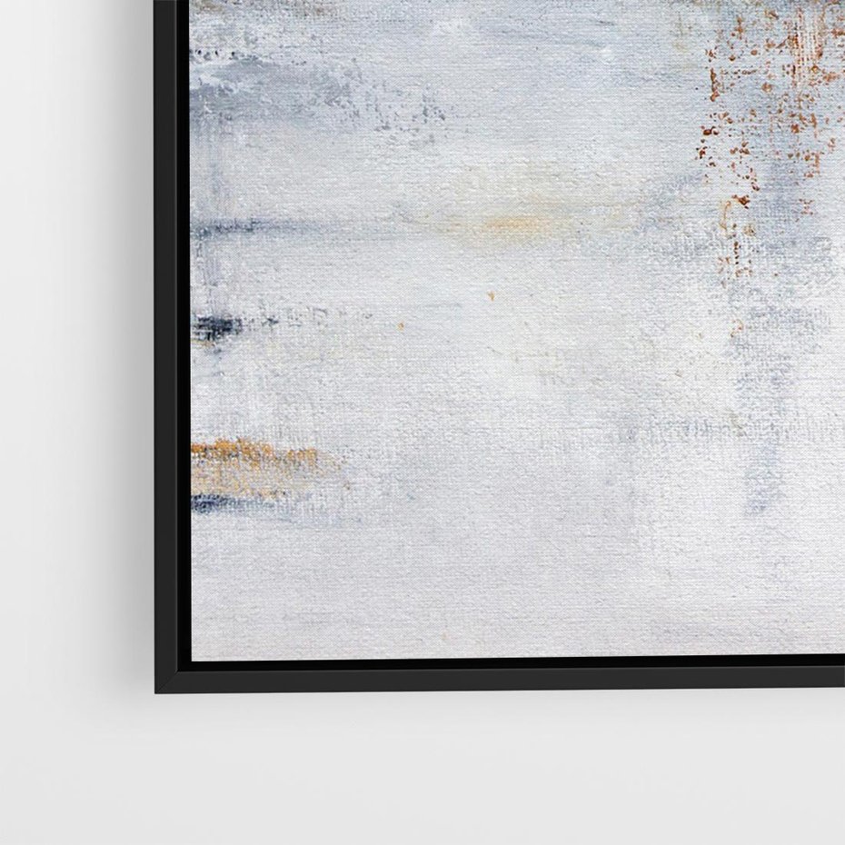 Obraz w ramie 50x50 - Kontrastujące Chaosy - abstrakcja, kontrast - rama czarna