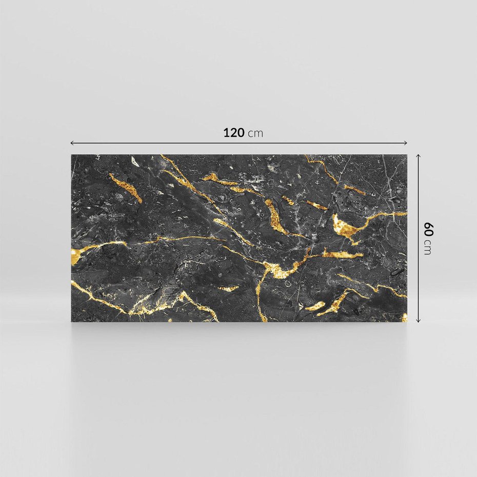 Obraz na płótnie 120x60 - Egzotyczny Blask - marmur, złoto
