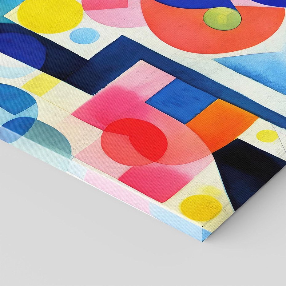 Obraz na płótnie 80x120 - Księga Akwarelowych Przeniknięć - abstrakcyjny obraz, różne kolorowe kształty