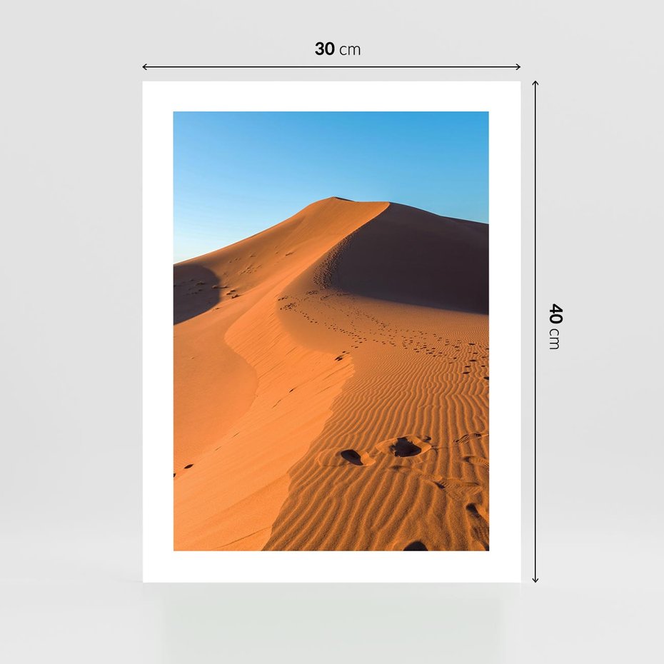Plakat bez ramy 30x40 - Piasek pustyni wędruje - pustynia, piasek