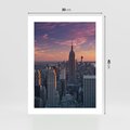 Plakat bez ramy 30x40 - Nowy Jork - Błyskawice Manhattanu - Nowy Jork, Manhattan