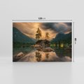 Obraz na płótnie 120x80 - Jezioro Górskie - Spotkanie z Naturą - jezioro, góry