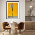 Plakat bez ramy 30x40 - Niebiańskie liście - liść, liście