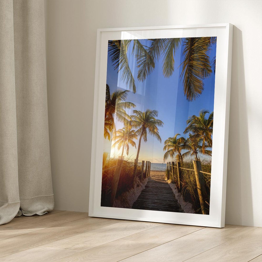 Plakat bez ramy 50x70 - Rajskie palmy w tropikalnym raju - palmy, tropiki