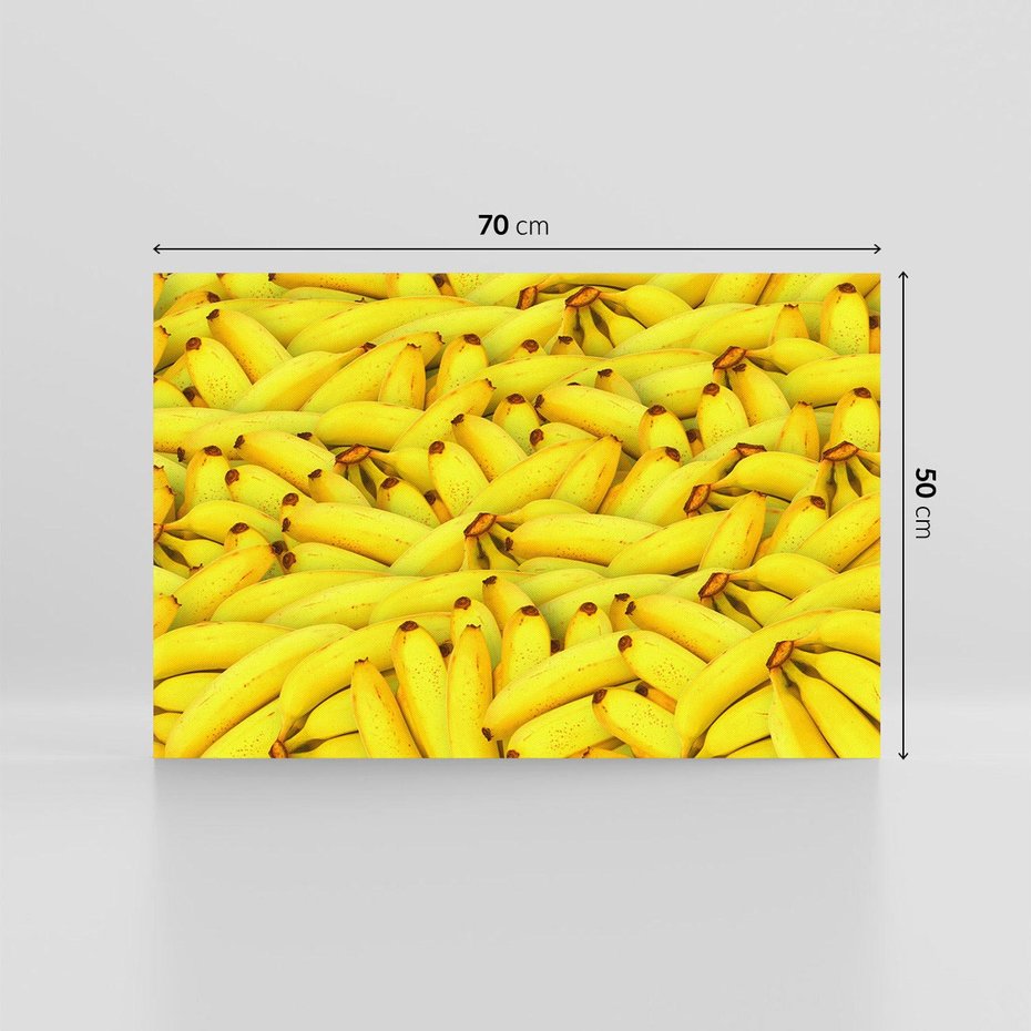 Obraz na płótnie 70x50 - Banany Owocowy Uśmiech - banany, owoce
