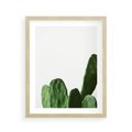 Plakat w ramie 40x50 - Minimalizm Natury - kaktus, zbliżenie - rama drewno