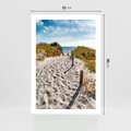 Plakat bez ramy 21x30 - Mewy nad Morzem - plaża, mewy