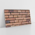 Obraz na płótnie 120x60 - Mur cegieł: industrialny urok - cegły, mur