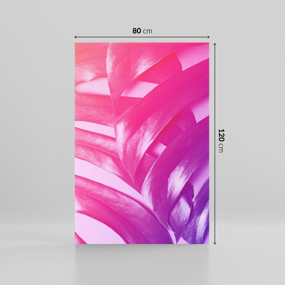 Obraz na płótnie 80x120 - Monstera Kwiaty Liście - monstera, kwiaty