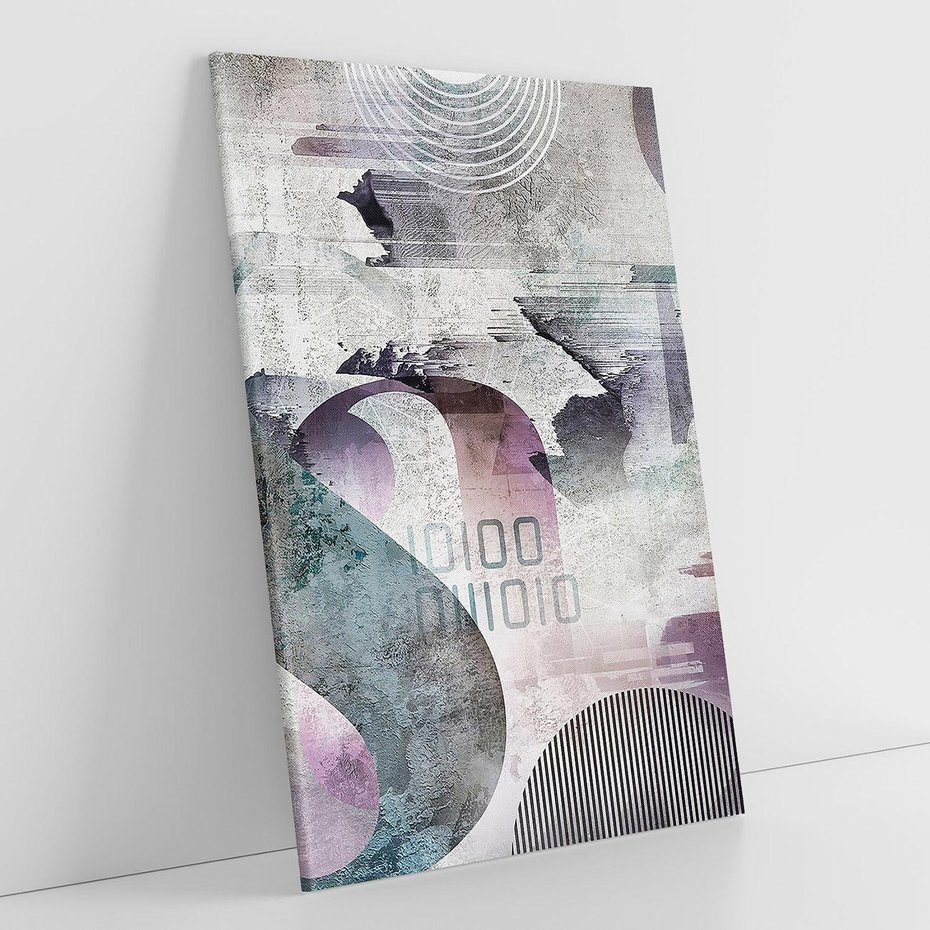 Obraz na płótnie 70x100 - Nocne opowieści w barwach - typografia, abstrakcja