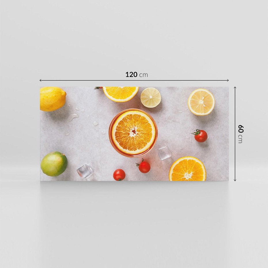 Obraz na płótnie 120x60 - Cytryny i Pomarańcze - Owoce Letniego Słońca - cytryny, pomarańcze
