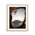 Plakat w ramie 40x50 - Wspinaczka na Wysokie Góry - wspinaczka, góry - rama drewno