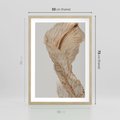 Plakat w ramie 50x70 - Suszone piękno - susz, suche - rama drewno