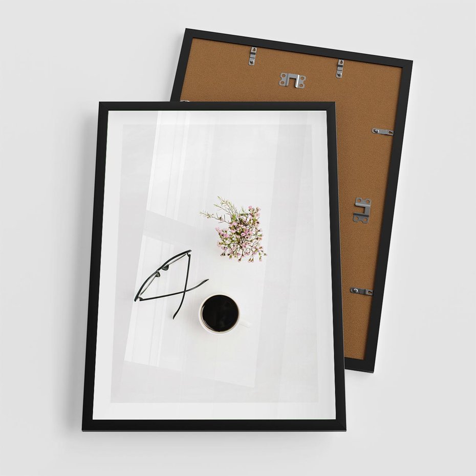 Plakat w ramie 50x70 - Codzienne Radości - kompozycja, bukiet - rama czarna