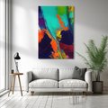 Obraz na płótnie 50x70 - Abstrakcyjne wizje czasu - żywe radosne kolory, plamy kolory