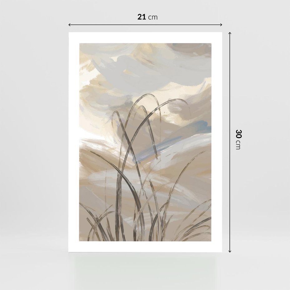 Plakat bez ramy 21x30 - Nowoczesne Odbicia - akwarela, obraz