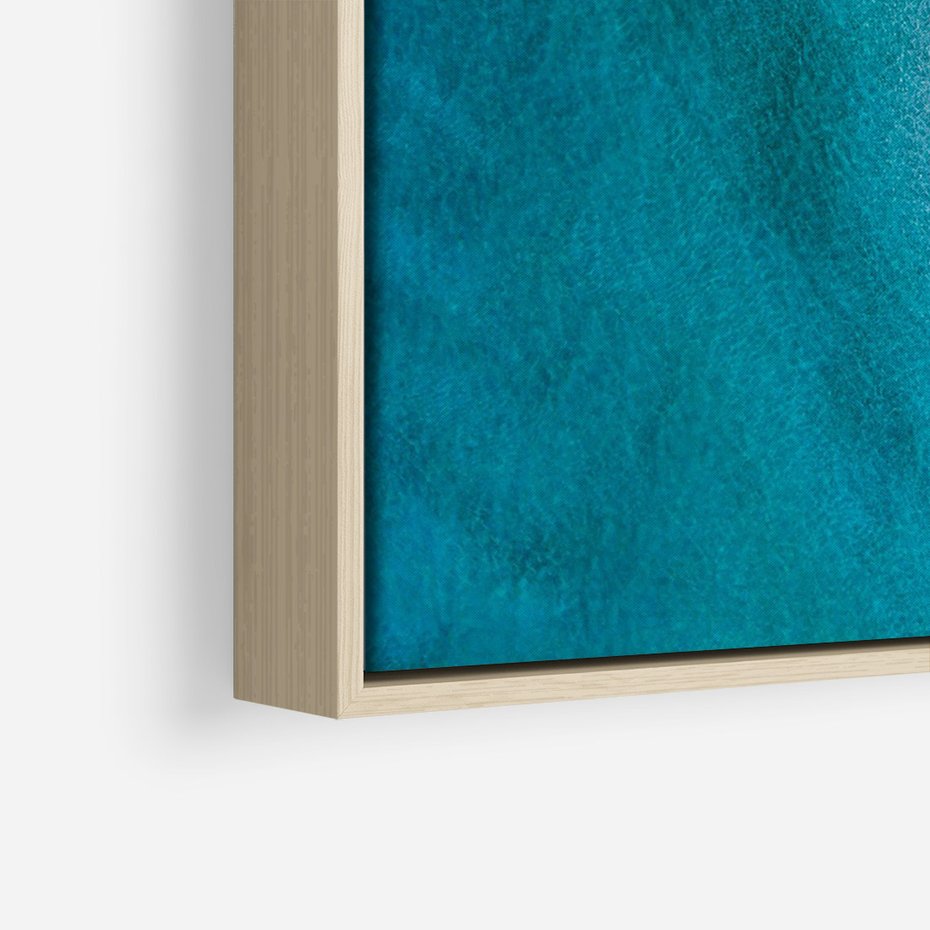 Obraz w ramie 50x70 - Spokój nad morzem - morze, plaża - rama drewno