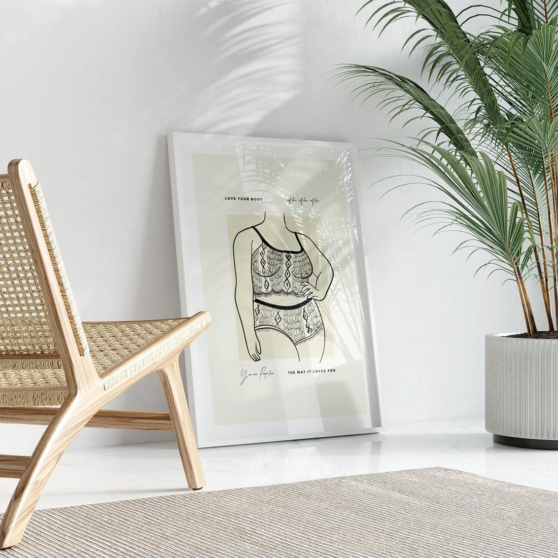 Plakat bez ramy 50x70 - Spojrzenia Wewnętrznych Widoków - nowoczesna sztuka kobieca, plakat