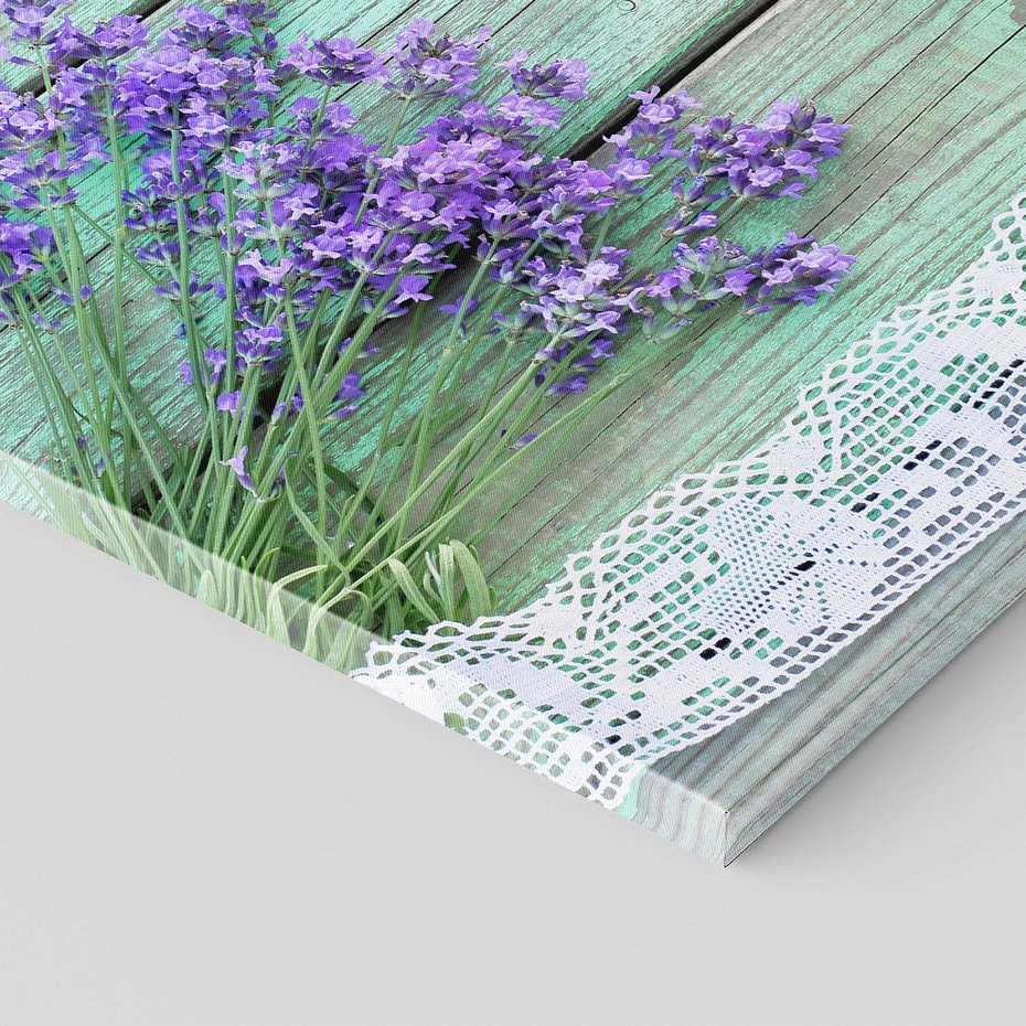 Obraz na płótnie 60x60 - Romantyczna lawenda - lawenda, kwiaty