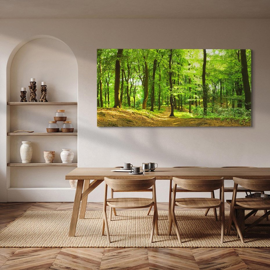 Obraz na płótnie 140x70 - Mistyka leśnych drzew - las, drzewa