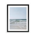 Plakat w ramie 40x50 - Spokój nad Brzegiem - plaża, morze - rama czarna