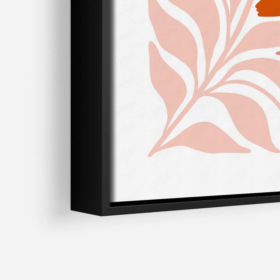 Obraz w ramie 50x70 - Nieskrępowane wyobraźnie kolorów - kwiaty, pastelowe kolory - rama czarna