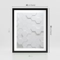 Plakat w ramie 40x50 - Intrygujący Wymiar - geometria, 3D - rama czarna