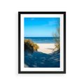 Plakat w ramie 30x40 - Spokój nad brzegiem morza - plaża, morze - rama czarna