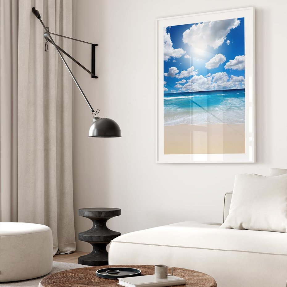 Plakat bez ramy 40x50 - Wakacyjna plaża - plaża, wakacje